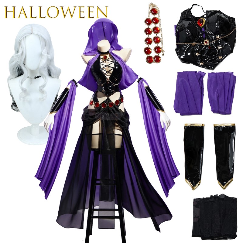 Ethnic Outfit - AWitch Banquet Purple Dancer Dress PU