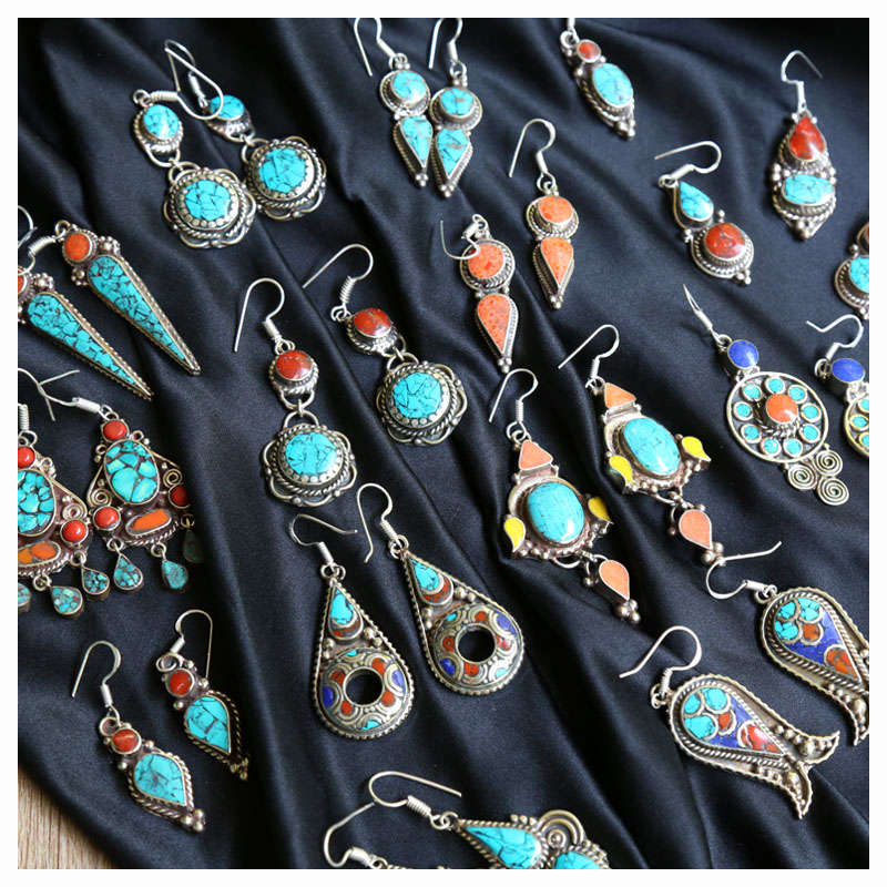 E007 Indian Vintage Hand Earri - Ethnic Fashion Com recension och pris