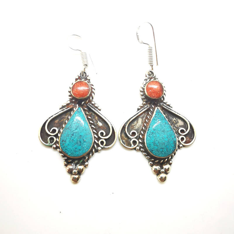 E007 Indian Vintage Hand Earri - Ethnic Fashion Com recension och pris