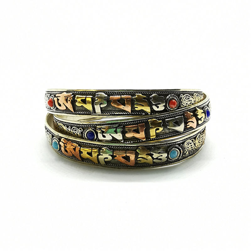Tibetan Mantras Amulet Open Cu - Ethnic Fashion Com recension och pris