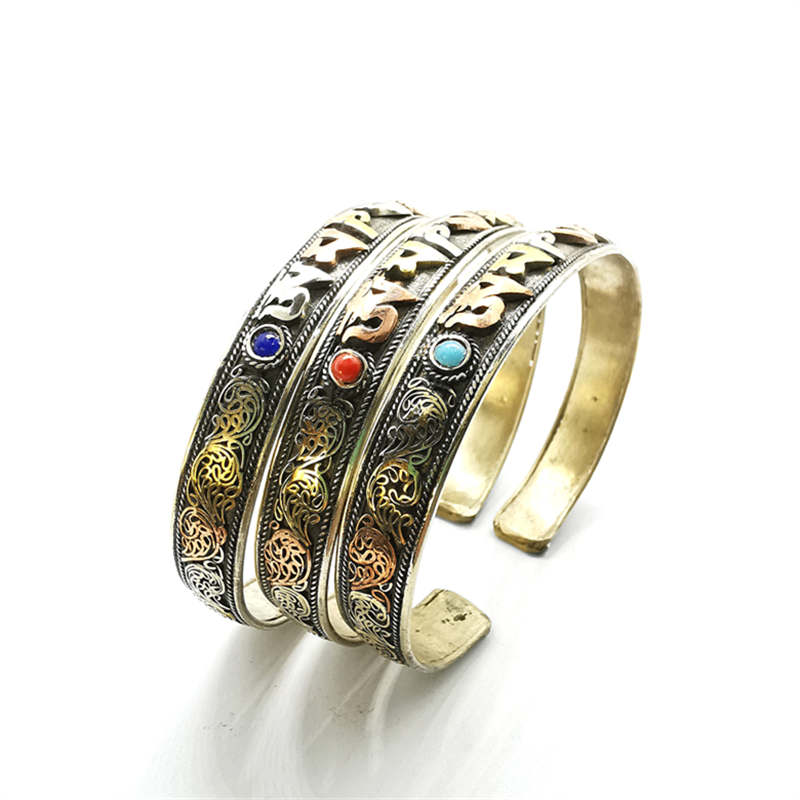 Tibetan Mantras Amulet Open Cu - Ethnic Fashion Com recension och pris