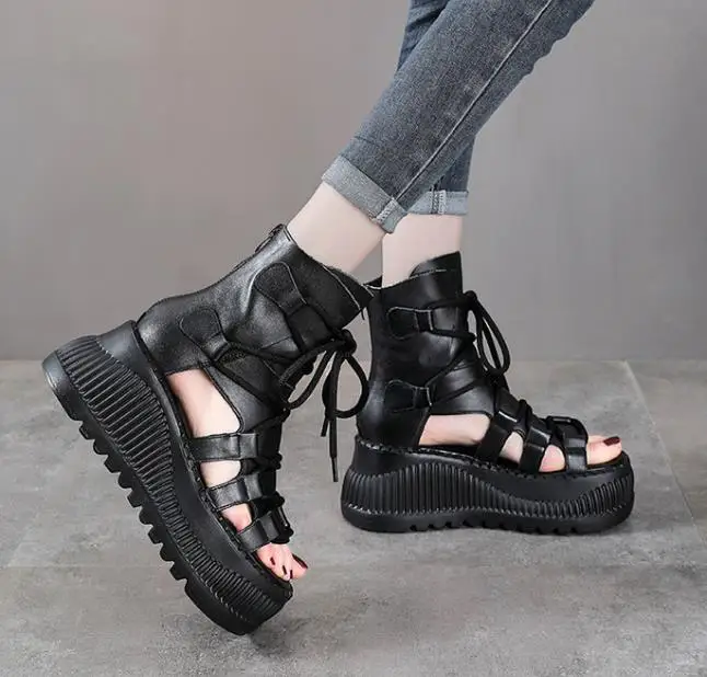 8CM Ethnic Cow Genuine Leather - Ethnic Fashion For Ladies recension och pris