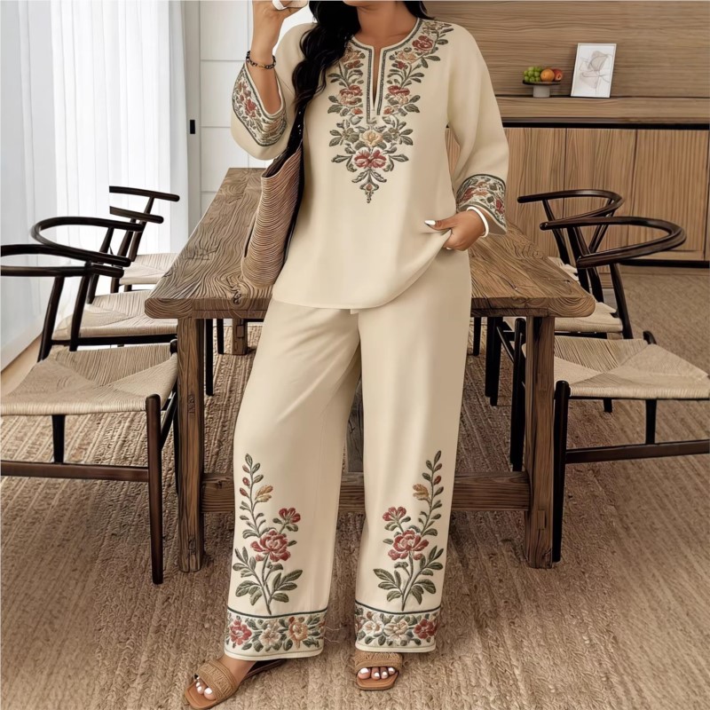 Fashion Retro Printed Long-sle - Ethnic Fashion For Ladies recension och pris