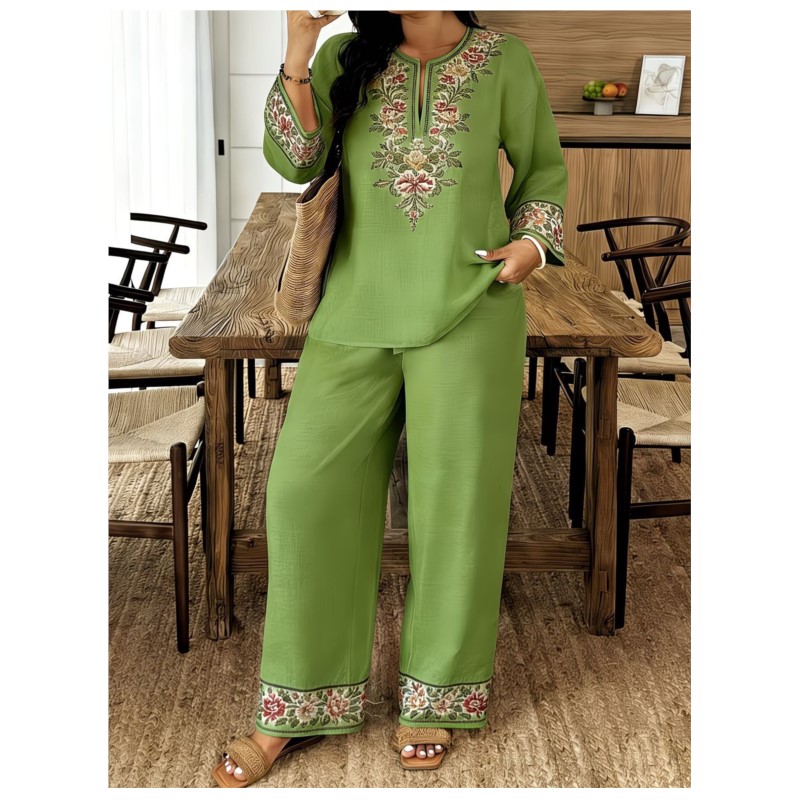 Fashion Retro Printed Long-sle - Ethnic Fashion For Ladies recension och pris