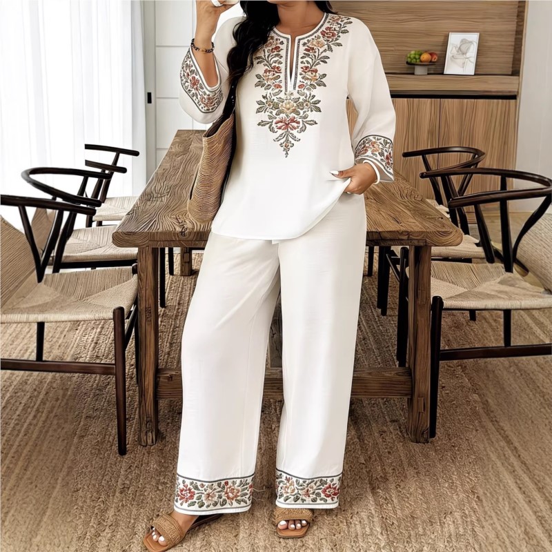 Fashion Retro Printed Long-sle - Ethnic Fashion For Ladies recension och pris