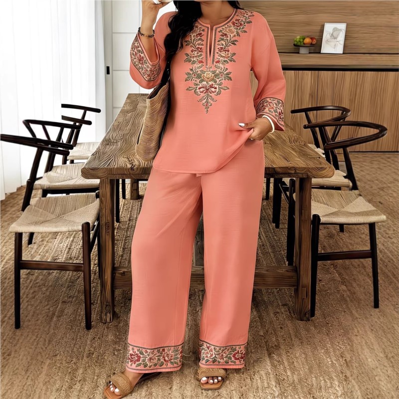Fashion Retro Printed Long-sle - Ethnic Fashion For Ladies recension och pris