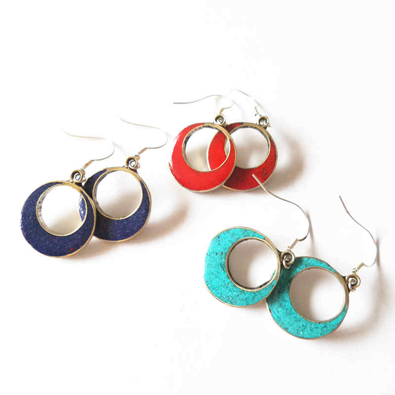 Ethnic Vintage Earring Circle  - Ethnic Fashion Com recension och pris