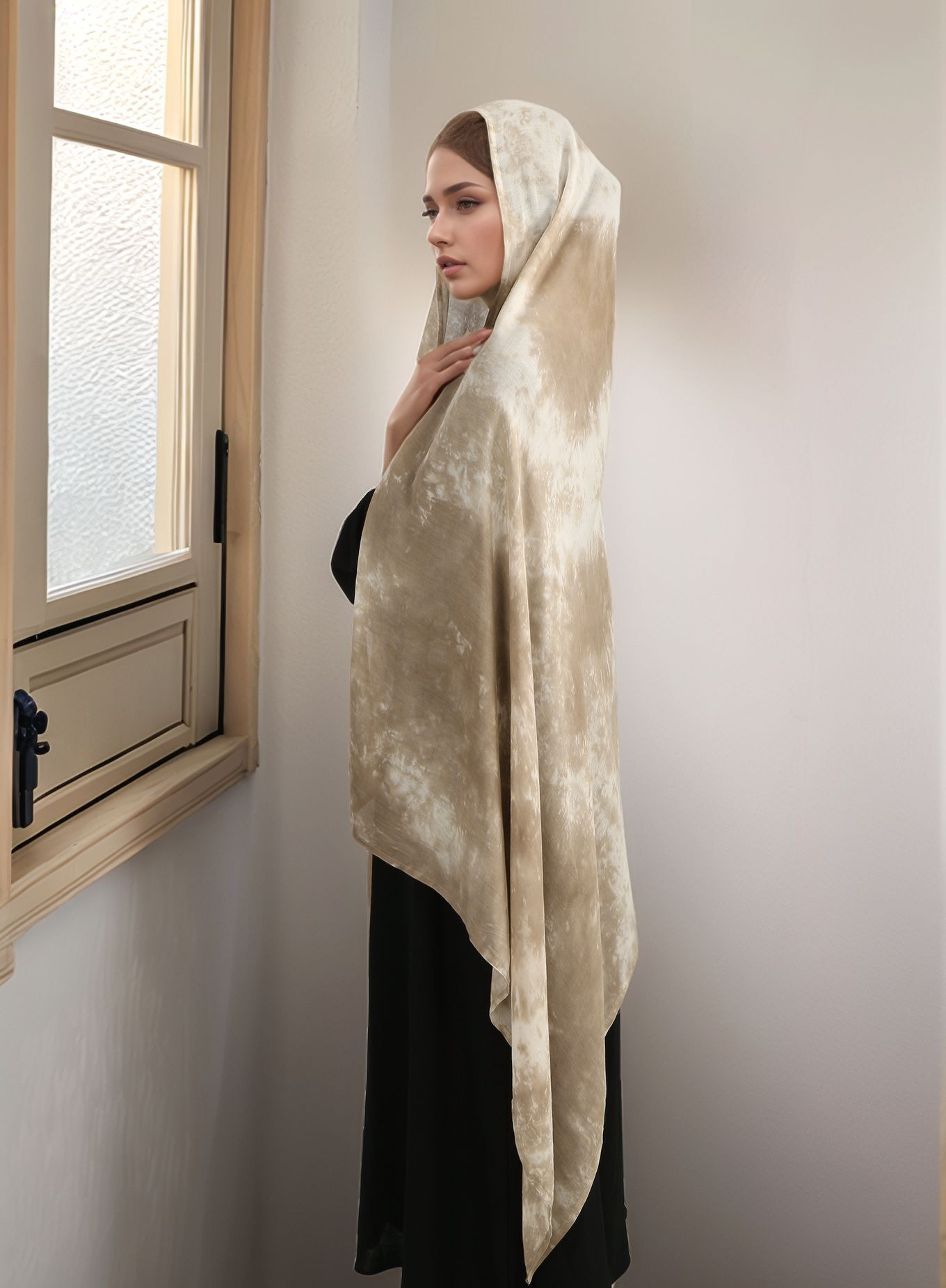 Tie-dye Rayon Cotton Hijab Sca - Ethnic Fashion For Ladies recension och pris