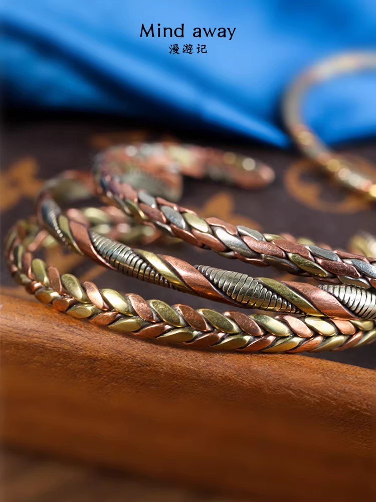 Indian Jewelry Red Copper Wrap - Ethnic Fashion Com recension och pris