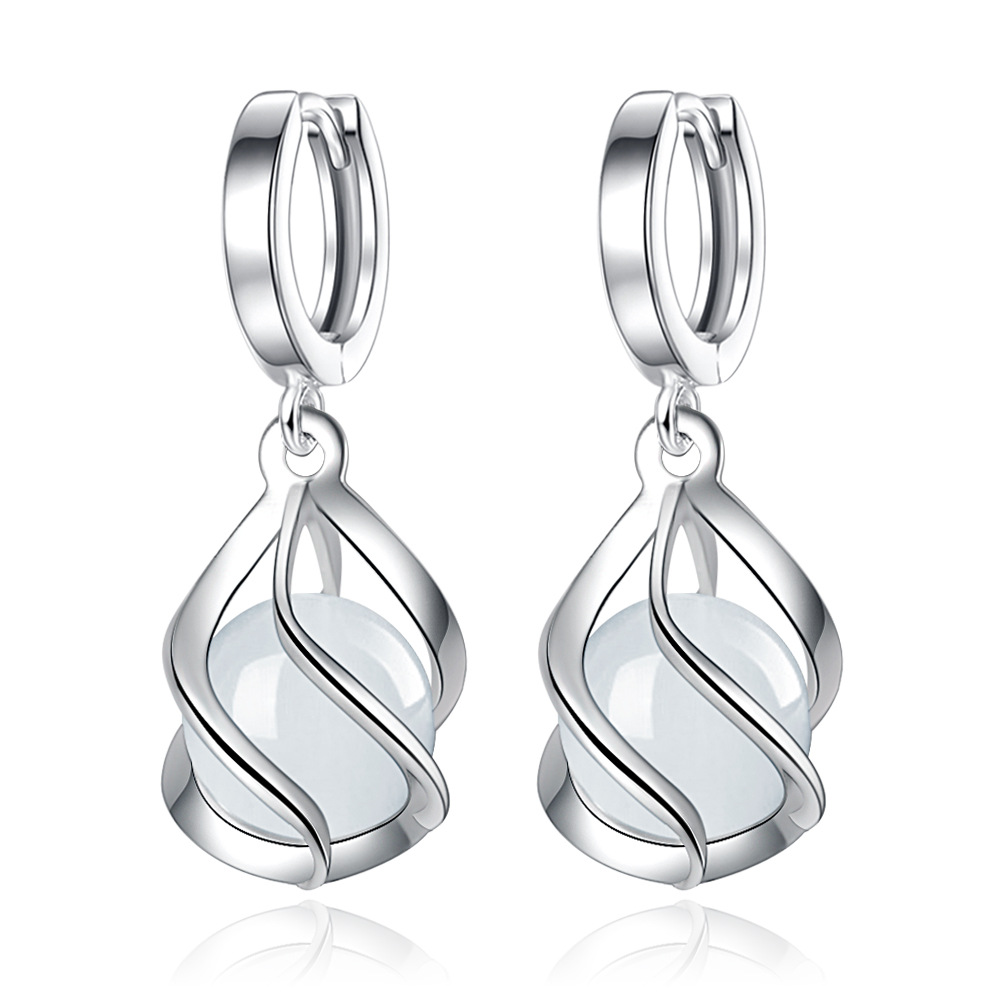 925 Sterling Silver Earrings E - Ethnic Fashion For Ladies recension och pris