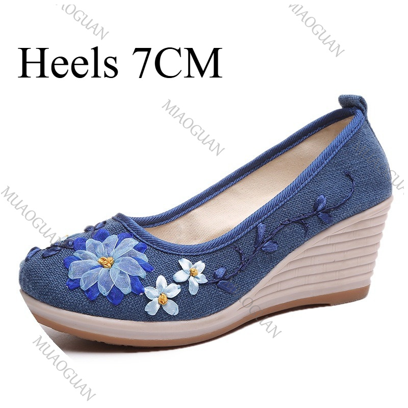 Embroidered Women Comfort Wedg - Ethnic Fashion For Ladies recension och pris