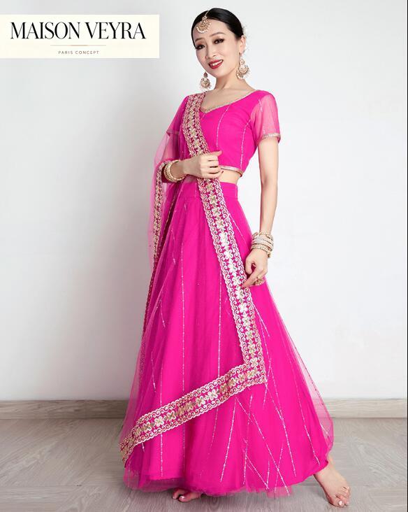 India Women's Saree Embroidery - Saree Georgette Women recension och pris