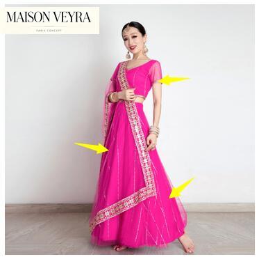 India Women's Saree Embroidery - Saree Georgette Women recension och pris