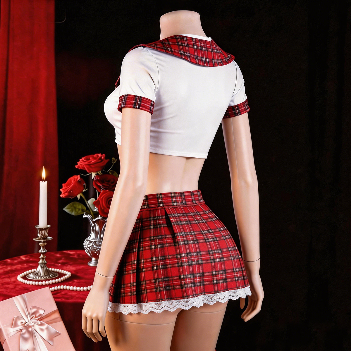 Red Sexy Lingerie Woman Porno  - Ethnic Outfit recension och pris