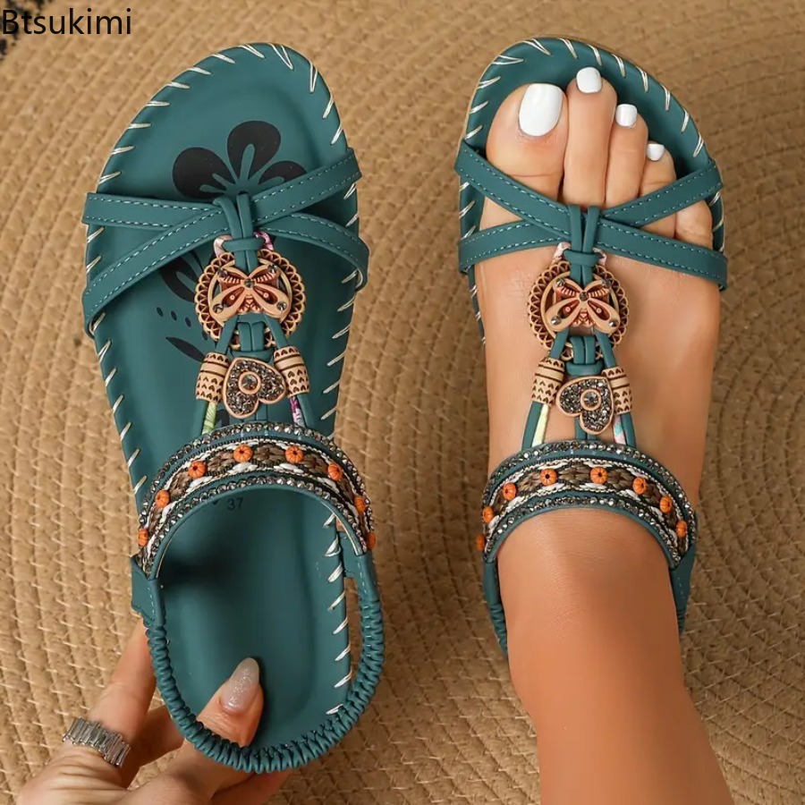 Women Bohemian Sandals Outdoor - Ethnic Fashion For Ladies recension och pris