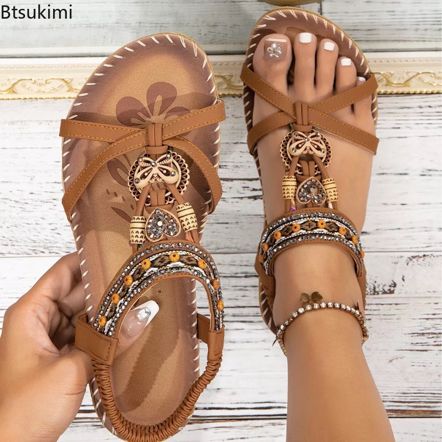 Women Bohemian Sandals Outdoor - Ethnic Fashion For Ladies recension och pris