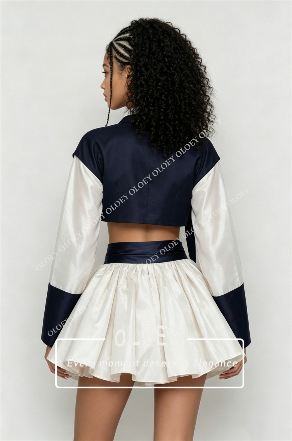 OLOEY Modern Navy Blue Ivory S - Hanbok Modern Set recension och pris