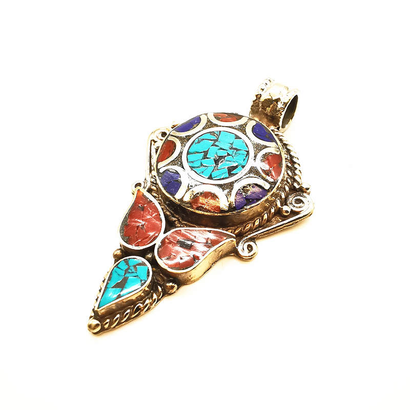 Nepal Hand Vintage Big Pendant - Ethnic Fashion Com recension och pris