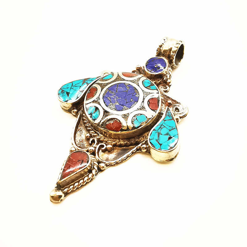 Nepal Hand Vintage Big Pendant - Ethnic Fashion Com recension och pris