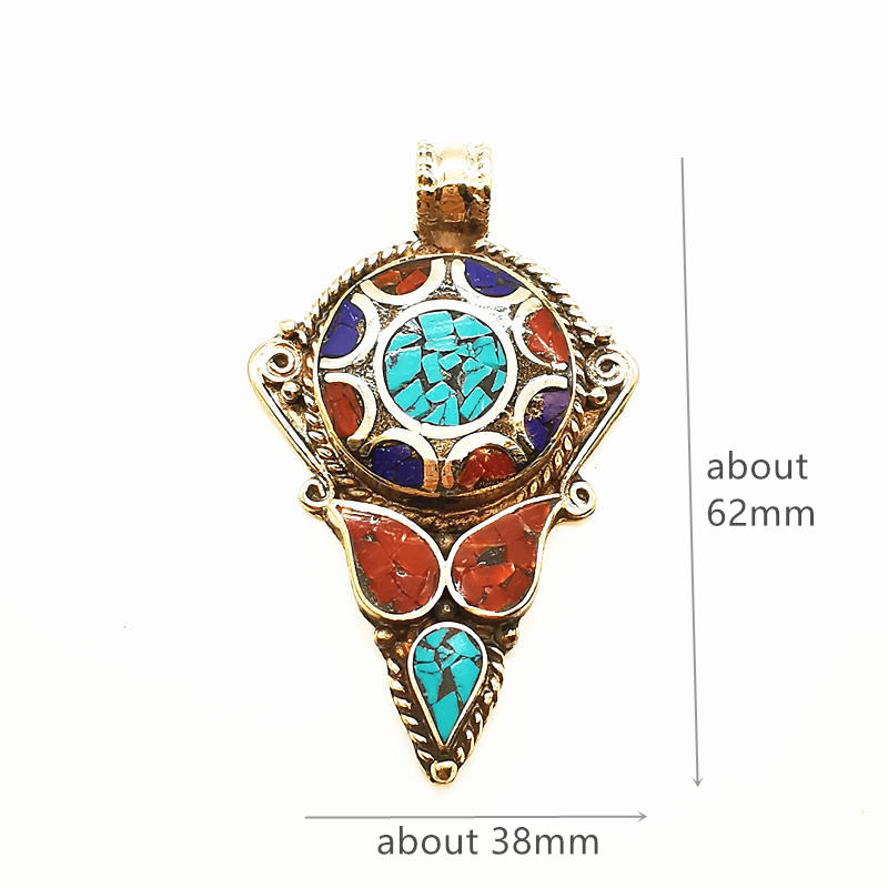 Nepal Hand Vintage Big Pendant - Ethnic Fashion Com recension och pris