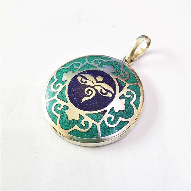 Tibetan White Metal Copper Man - Ethnic Fashion Com recension och pris