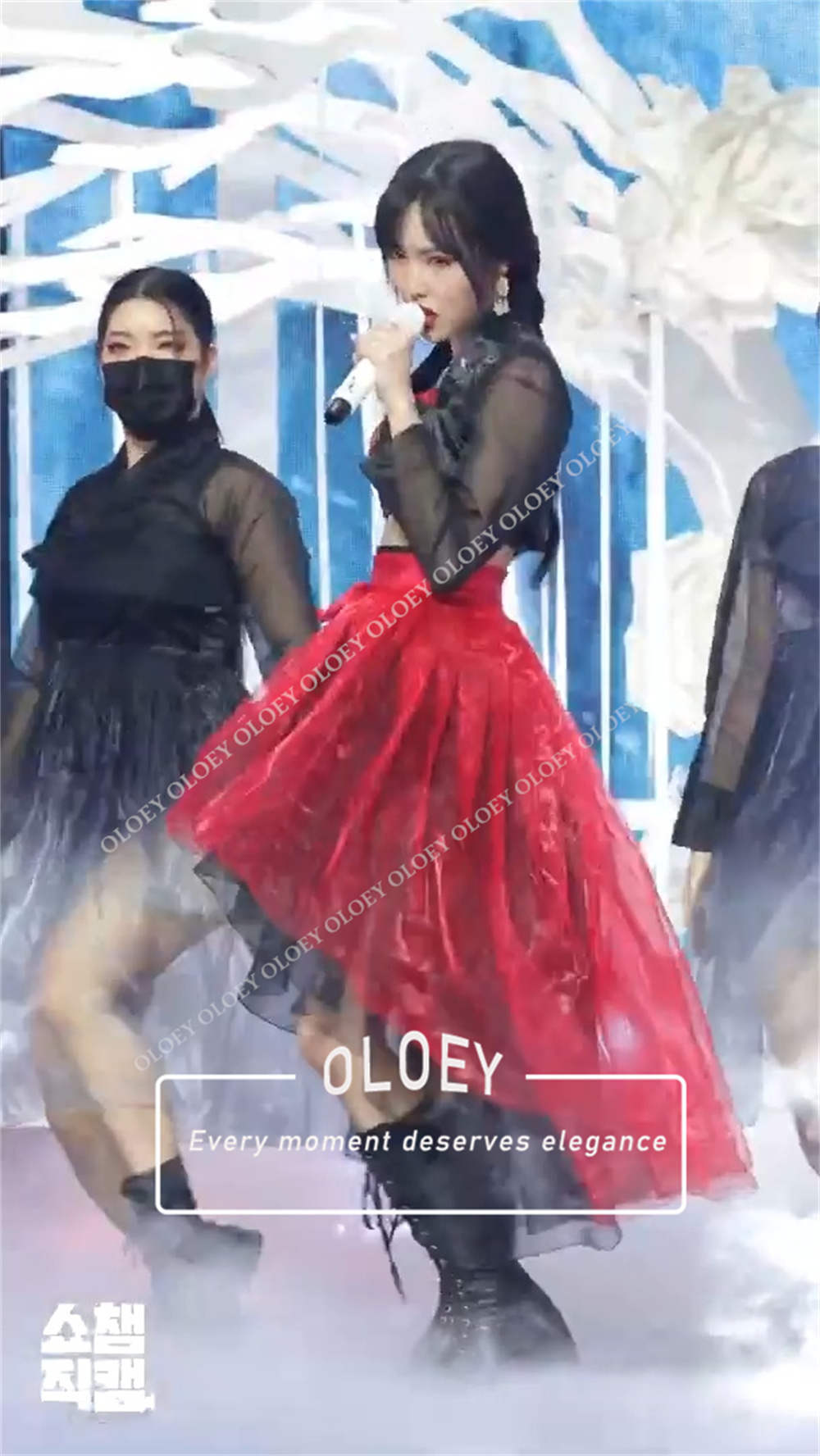 OLOEY Modern Red Black Concert - Hanbok Modern Set recension och pris