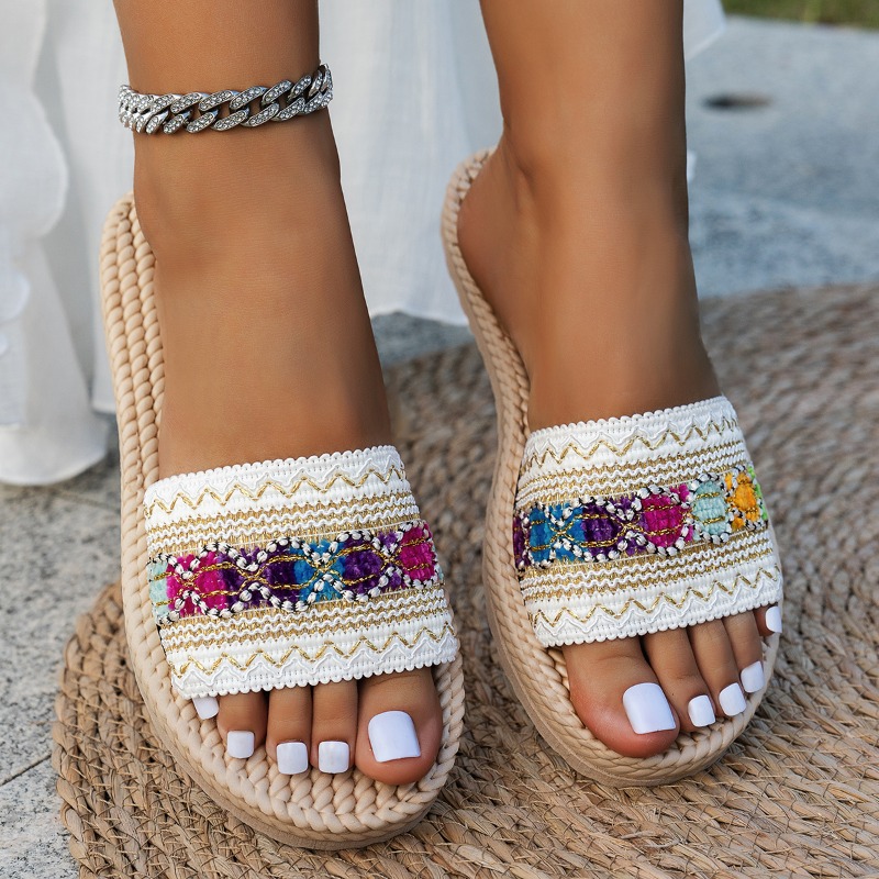 Women Slippers Outdoor Flat De - Ethnic Fashion Designers recension och pris