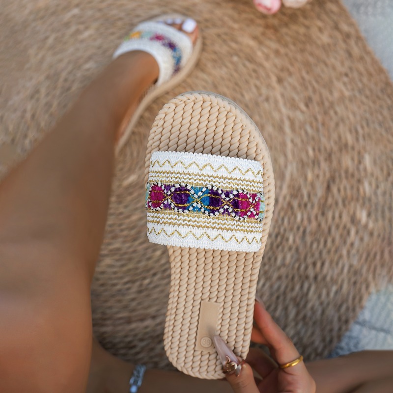 Women Slippers Outdoor Flat De - Ethnic Fashion Designers recension och pris
