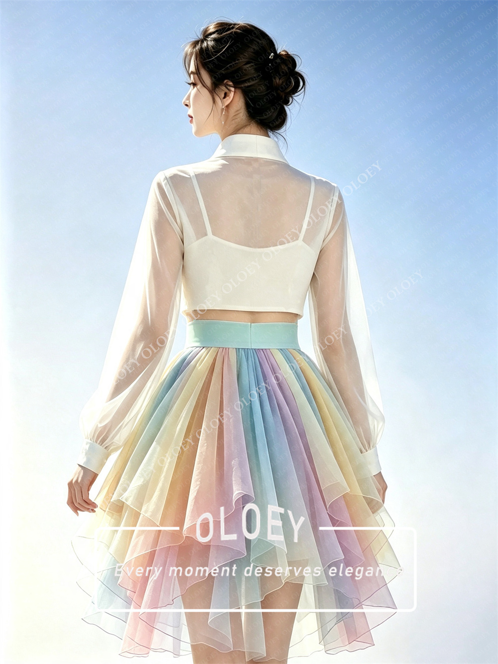 OLOEY Modern 3 PCS Short Conce - Hanbok Modern Set recension och pris